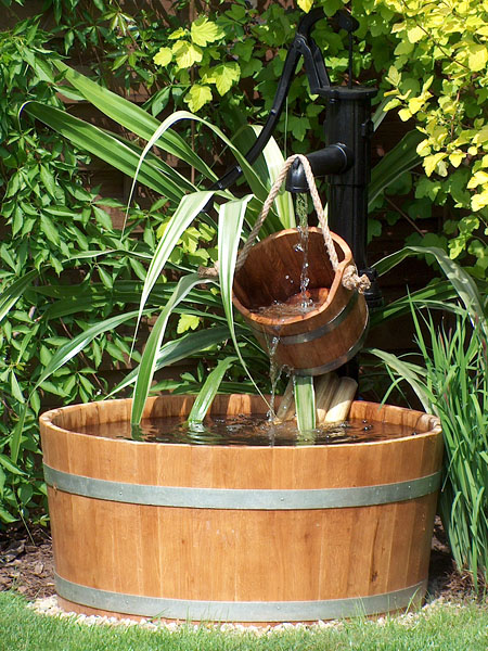 Balia dębowa fi 100 cm do ogrodu w komplecie z wiadrem baliafi100x50 ogrod