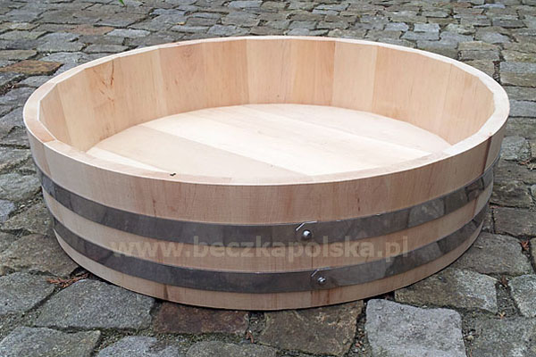 Ceber do sushi 'hangiri' 60x15 cm olcha surowa ceber do sushi 60x15