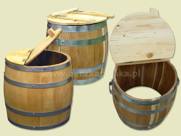 Beczki drewniane na wiadro beczkinawiadrorozne