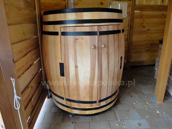 Beczka drewniana 125x110 sosna1