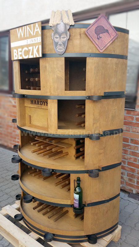 Beczki drewniane beczkaregal120x60x190