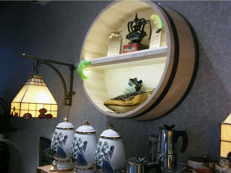 Dno beczki z półką dno beczki z polka 60x25 cm