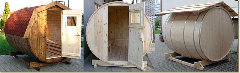 Beczka sauna, beczki domki domki